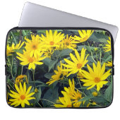 Jerusalem Artichoke Blume Laptopschutzhülle (Vorderseite)