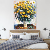 Jerusalem Artichoke Blume Leinwanddruck (Insitu (Schlafzimmer))