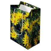 Jerusalem Artichoke Blume Mittlere Geschenktüte (Vorderseite Schrägansicht)