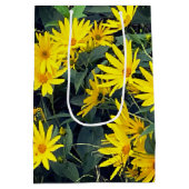 Jerusalem Artichoke Blume Mittlere Geschenktüte (Rückseite)