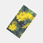 Jerusalem Artichoke Blume Paper Napkin Serviette (Ecke)