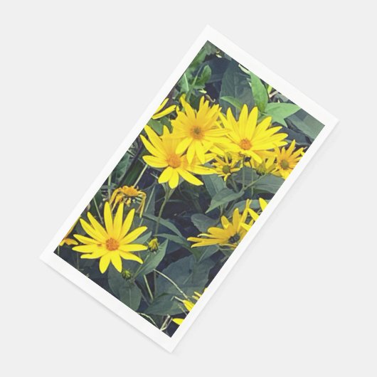 Jerusalem Artichoke Blume Paper Napkin Serviette (Ecke)