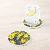 Jerusalem Artichoke Blume Sandstone Untersetzer (Seite)