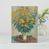 Jerusalem Artichoke Blume von Claude Monet (Stehend Vorderseite)