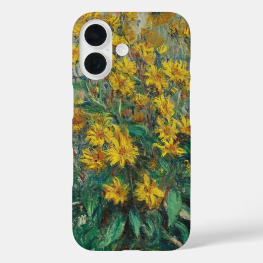 Jerusalem Artichoke Blume von Claude Monet Case-Mate iPhone Hülle (Rückseite)