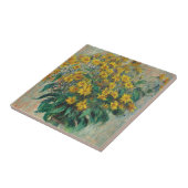 Jerusalem Artichoke Blume von Claude Monet Fliese (Seite)