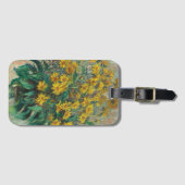 Jerusalem Artichoke Blume von Claude Monet Gepäckanhänger (Vorderseite (Horizontal))