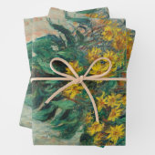 Jerusalem Artichoke Blume von Claude Monet Geschenkpapier Set (Beispiel)