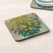 Jerusalem Artichoke Blume von Claude Monet Getränkeuntersetzer (Linke Seite)