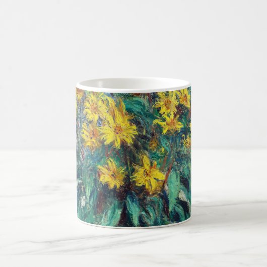 Jerusalem Artichoke-Blume von Claude Monet Kaffeetasse (Mittel)