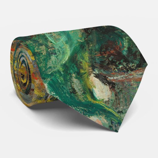 Jerusalem Artichoke Blume von Claude Monet Krawatte (Gerollt)