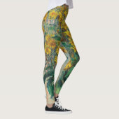 Jerusalem Artichoke Blume von Claude Monet Leggings (Rechts)
