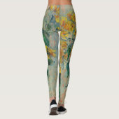 Jerusalem Artichoke Blume von Claude Monet Leggings (Rückseite)