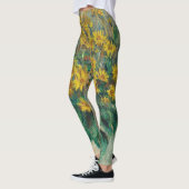 Jerusalem Artichoke Blume von Claude Monet Leggings (Links)