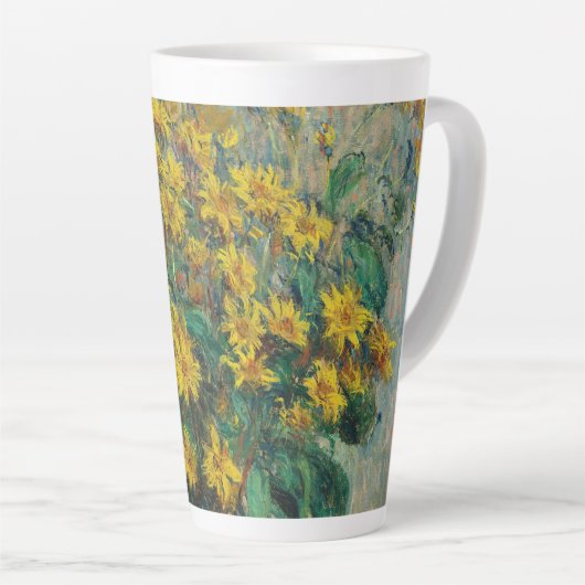 Jerusalem Artichoke Blume von Claude Monet Milchtasse (Rechte Ecke)
