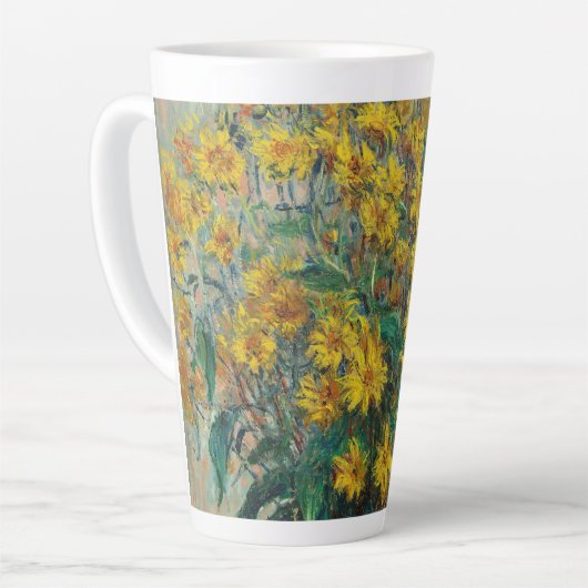 Jerusalem Artichoke Blume von Claude Monet Milchtasse (Linke Ecke)