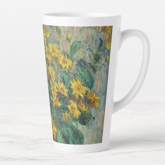 Jerusalem Artichoke Blume von Claude Monet Milchtasse (Rechts)