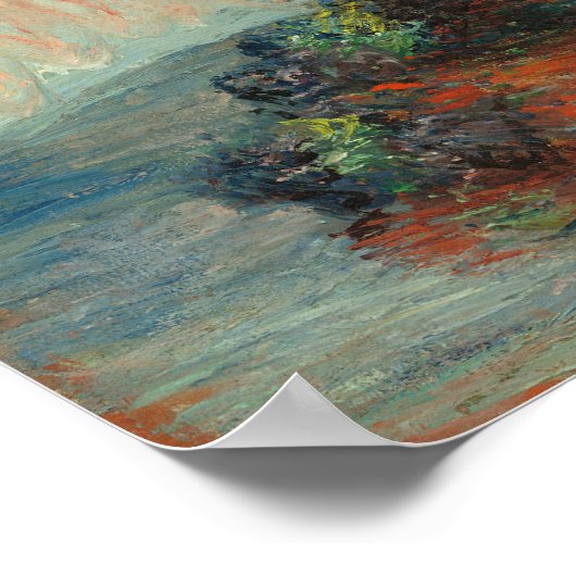 Jerusalem Artichoke Blume von Claude Monet Poster (Ecke)