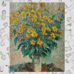 Jerusalem Artichoke Blume von Claude Monet Puzzle<br><div class="desc">Jerusalem Artichoke Blume (1880) von Claude Monet ist ein Vintager Impressionist feines Blumenwerk Stillleben Gemälde mit blühenden Jerusalem Artischocken Blume in einer Vase. Über den Künstler: Claude Monet (1840-1926) war Gründer der französischen impressionistischen Malerei,  wobei die meisten seiner Gemälde "en plein air" (im Freien) Stil Impressionismus Landschaften.</div>