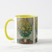 Jerusalem Artichoke Blume von Claude Monet Tasse (Links)