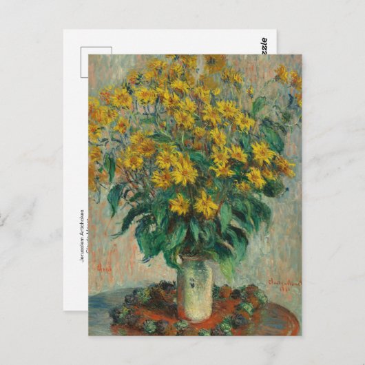 Jerusalem Artichokes von Claude Monet Postcard Postkarte (Vorne/Hinten)