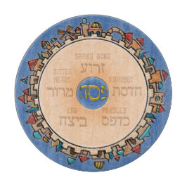 Jerusalem auf dem letzten Plättchen Schneidebrett