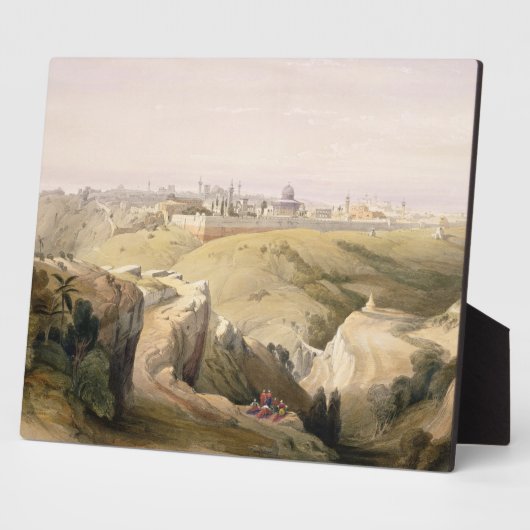 Jerusalem aus dem Berg der Oliven, 8. April 1839 Fotoplatte (Seite)