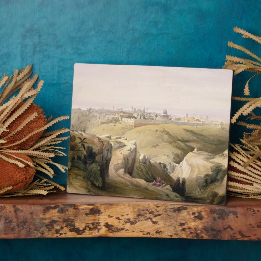 Jerusalem aus dem Berg der Oliven, 8. April 1839 Fotoplatte (Seite)