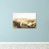 Jerusalem aus dem Berg der Oliven, 8. April 1839 Leinwanddruck (Insitu (Holzboden))