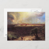 Jerusalem aus dem Berg der Oliven von der Kirche Postkarte (Vorne/Hinten)