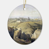Jerusalem aus dem Berg des Lebens Roberts David Keramik Ornament (Links)