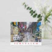 Jerusalem Aussicht auf Altstadt Postkarte (Stehend Vorderseite)
