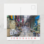 Jerusalem Aussicht auf Altstadt Postkarte (Vorne/Hinten)