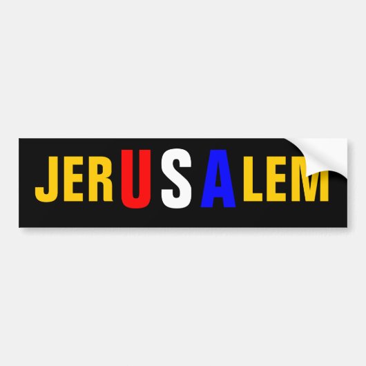 JERUSALEM AUTOAUFKLEBER (Vorne)