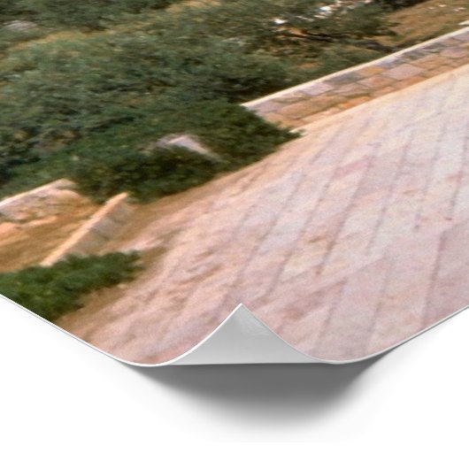 Jerusalem, Berg Zion Poster (Ecke)