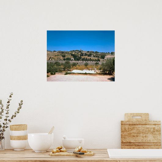 Jerusalem, Berg Zion Poster (Küche)