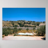 Jerusalem, Berg Zion Poster (Vorne)