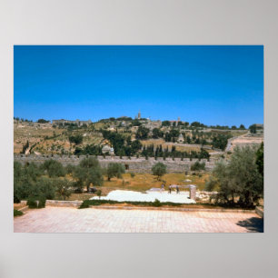 Jerusalem, Berg Zion Poster