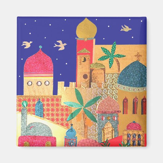 Jerusalem City Colorado Art Magnet (Vorne)