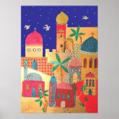 Jerusalem City Colorado Art Poster (Vorne)