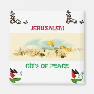 Jerusalem City of P[Eace Kühlschrankmagnet Souveni