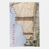 Jerusalem City Walls Teetuch ansehen Geschirrtuch (Vertikal)