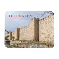 Jerusalem City Walls View Kühlschrankmagnet