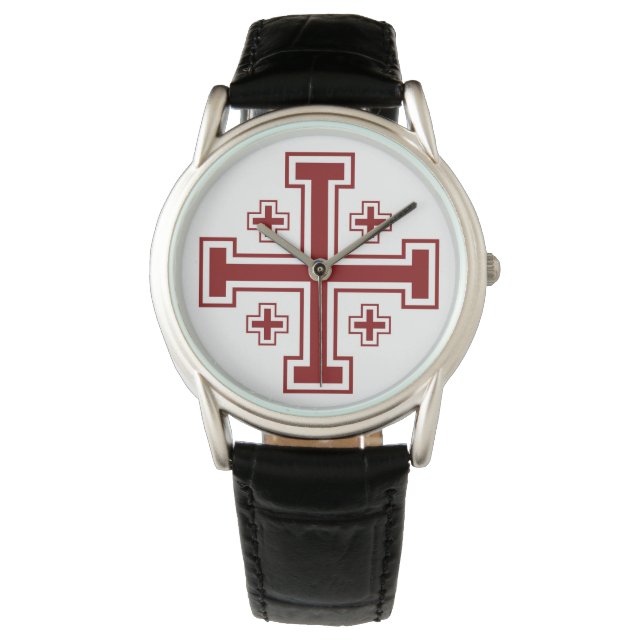 Jerusalem Cross Armbanduhr (Vorderseite)