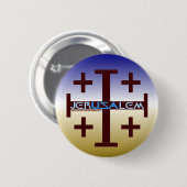 Jerusalem Cross Button (Vorne & Hinten)
