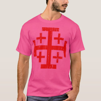 Jerusalem Cross in Not T-Shirt