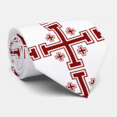 Jerusalem Cross Krawatte (Gerollt)