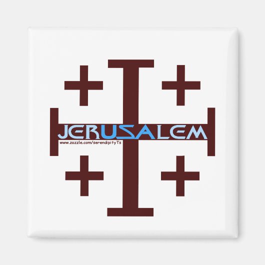 Jerusalem Cross Magnet (Vorne)