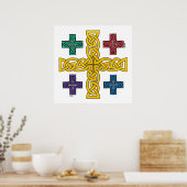 Jerusalem Cross print Poster (Küche)
