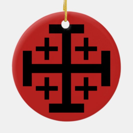 Jerusalem Cross Weihnachtsschmuck (Hinten)